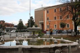 rotatoria Madonna neve