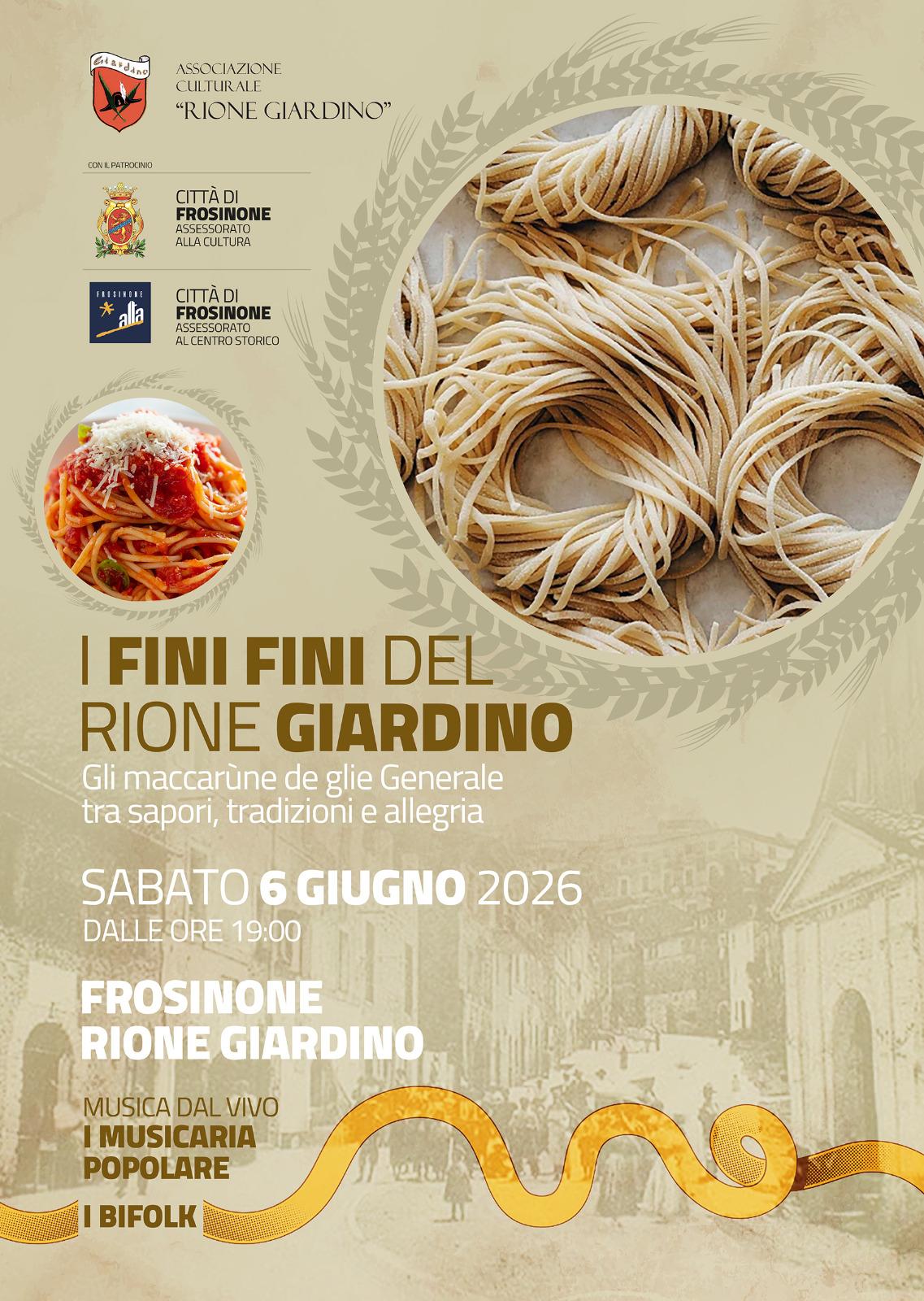 Tradizione, gusto e musica popolare con I fini fini del Rione Giardino